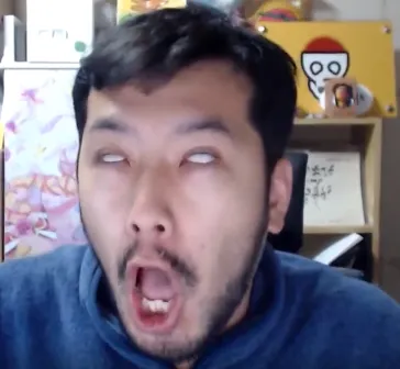 "도발 왜 하냐고!!"하며 눈을 까뒤집는 모습