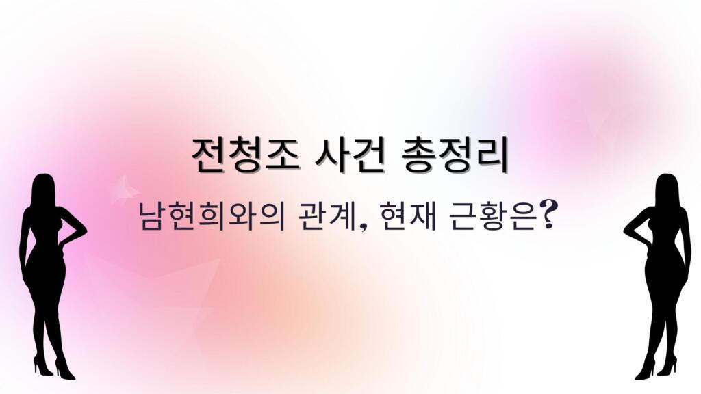 전청조 사건 총정리 – 남현희와의 관계, 현재 근황은?